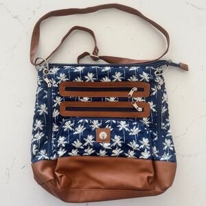 Stone Mountain Blue Quilted Handbag